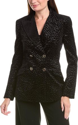 Temperley London Lynx Velvet Double Breasted Jacket