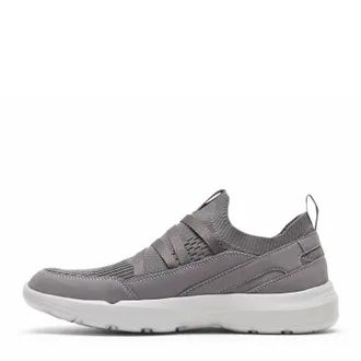 Rockport Mens Truflex Evolution Mudguard Pull Up Walking Shoe In Steel Grey