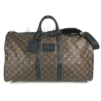 Louis Vuitton Black Brown Galle Monogram Monogram Basket Boston Bag Shoulder Bag (Pre-Owned)