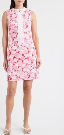Lilly Pulitzer Cleodora Sleeveless Stretch Shift Dress in Coconut Dear Heart at Nordstrom, Size 00