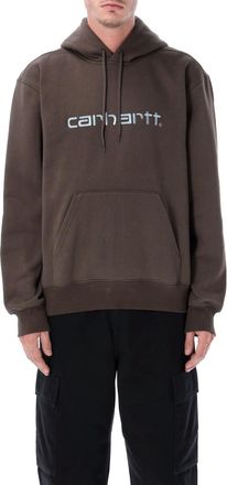 Carhartt Work in Progress Brown Logo Hoodie