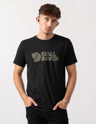Fj&auml;llr&auml;ven Mens Fjallraven Logo Mens T-Shirt - Black 550 - Size: 42