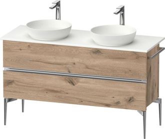 Duravit Duravit - Sivida Consola Mueble Bajo Lavabo, 2 Cajones, Tirador