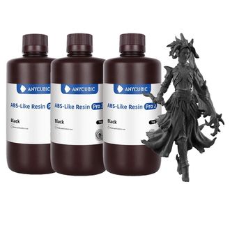 OEM Resina Para Impresi&oacute;n 3d, Alta Precisi&oacute;n, Aplicaci&oacute;n Sencilla, Abs Pro2 Negro - 3 Kg