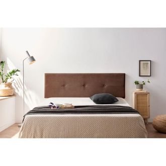 Moonia Moonia - Cabecero Tapizado Napoli Acualine 90x50x5 Cm - Chocolate