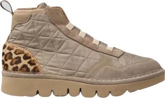 Panchic Enkellaarsjes - Dames - Winterlaarzen - Beige - 37 EU - Leer - Schoenen