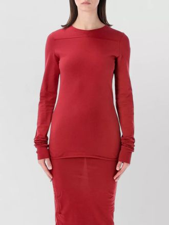 Rick Owens Moncler - knit long sleeve crew neck dress
