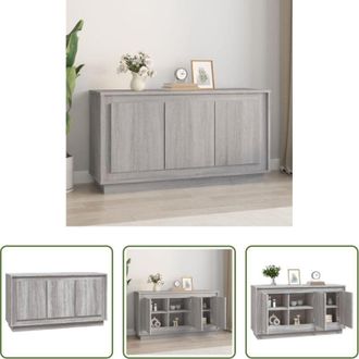 vidaXL Credenza grigia - Credenza Grigio Sonoma 102x35x55 cm in Legno Multistrato
