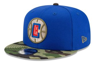 New Era 9Fifty ASTAG Camo Clippers CapEra Men - Flat Brim Cap Baseball Snapback Snapback, with Peak Winter Autumn Spring Summer All-Season - One Size Blue