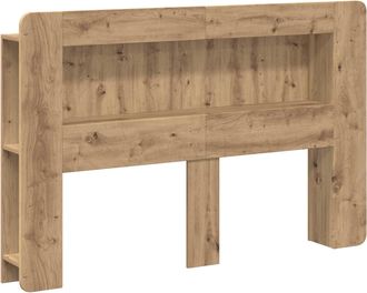 vidaXL Cabecero Con Armario Roble Artisan 140 Cm Madera De Ingenier&iacute;a Vidaxl