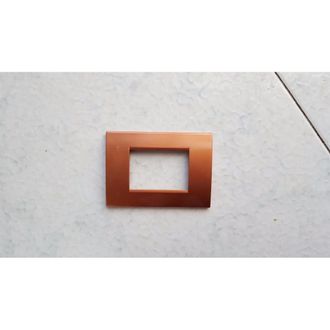 Trade Shop Trade Shop - Placca Placche Placchete Compatibili Living Light In Abs 3 4 7 Posti Colorate - Copper