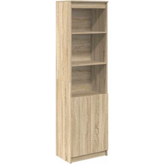 vidaXL Highboard Sonoma Oak 50x35x180 cm Engineered Wood vidaXL