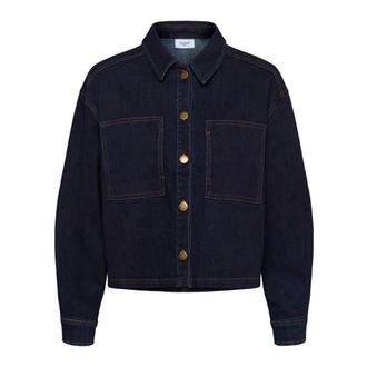 Saint Tropez Blouses & Hemden - Dames - Jassen - Blauw - Maat: XS Denim