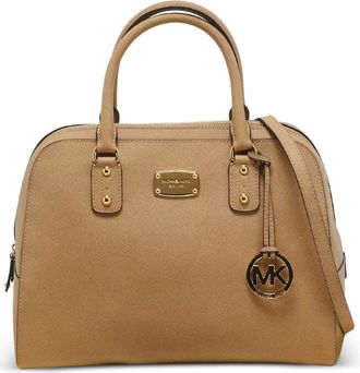 Michael Michael Kors large Sandrine leather tote bag - Neutrals
