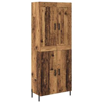 vidaXL Vidaxl Credenza 2 Pz Legno Vecchio 69,5 X 34 X 180 Cm