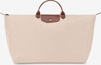 Longchamp Reisetasche aus Segeltuch und Leder Le Pliage Original M