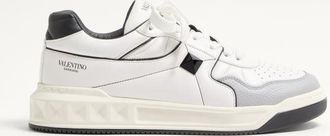 Valentino Garavani Sneaker Low-Top One Stud In Nappa Uomo BIANCO 38.5