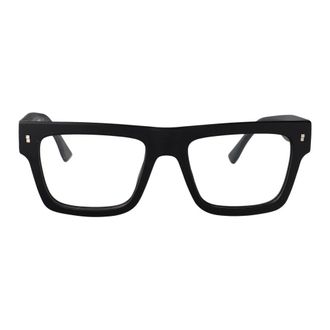 Dsquared2 Icon 0023 Optisch Montuur - Heren - Brillen - Zwart - 53 MM - Leer - Accessoires