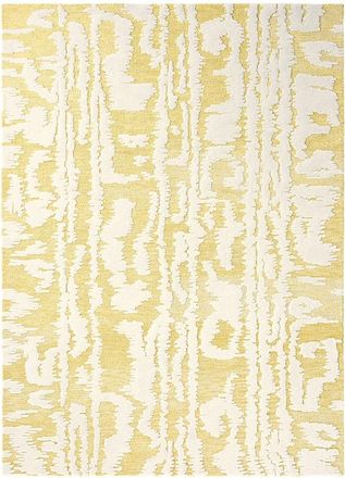 Florence Broadhurst Designer Teppich Waterwave Strip Citron - handgetuftet
