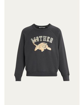 Mother The Concert Tiger Graphic Cotton Sweatshirt