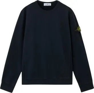 Stone Island Felpa girocollo blu navy - - Sweatshirts & Hoodies - Uomo - Blu - L