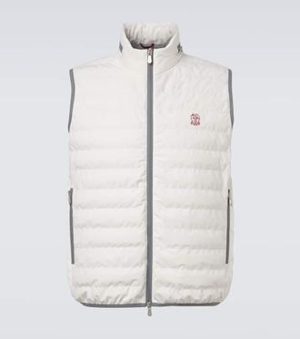 Brunello Cucinelli Logo down vest