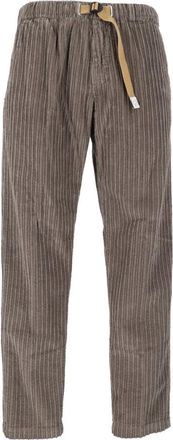 White Sand Corduroy broek met brede strepen - Heren - Straight fit broeken - Beige - XL - Katoen - Broeken