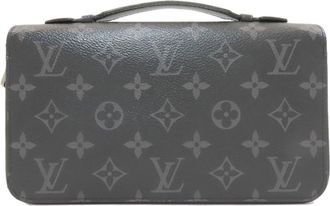 Louis Vuitton Monogram Eclipse Monogram Long Wallet (Bi-Fold) (Pre-Owned)