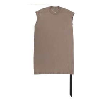 Rick Owens Sleeveless Tops, male, Brown, Size: S Tarp T