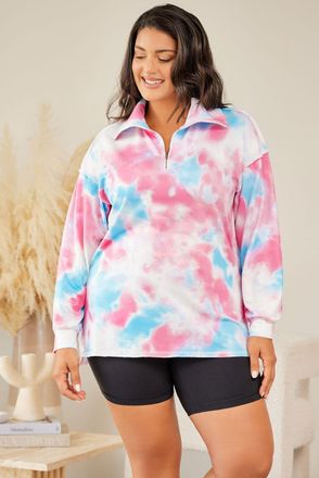 Azura Exchange Tiedye Trui Plus Size