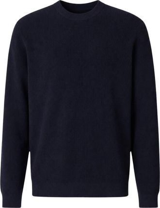 Nn.07 Danny Blend Crewneck 6429 - Heren - Ronde hals truien - Blauw - S - Polyester - Truien & Vesten