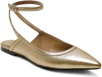 Free People Womens Jules Point Flat In Gold