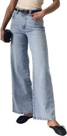 LE JEAN Juliette High Waist Wide Leg Jeans in American Beauty at Nordstrom, Size 27
