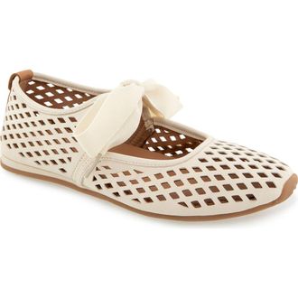 Gentle Souls Annalise Mary Jane Flat in Stone Nubuck at Nordstrom, Size 7.5