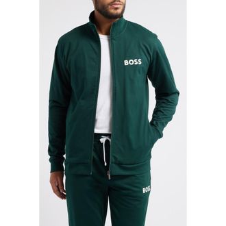 BOSS Mens Ease Track Jacket in Green at Nordstrom, Size Small