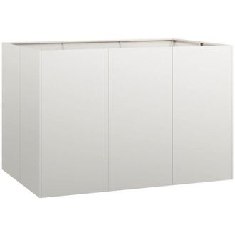vidaXL Planter 120x80x80 cm Stainless Steel Vidaxl