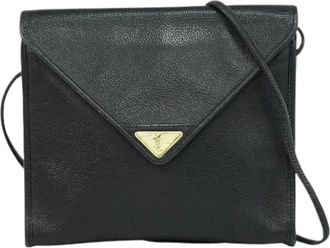 Saint Laurent Pre-owned Vintage schoudertas - Dames - Vintage Schoudertas - Zwart - ONE Size - Leer - Vintage