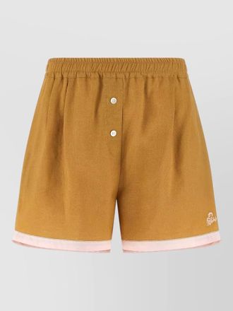 Marni leather knee-length shorts
