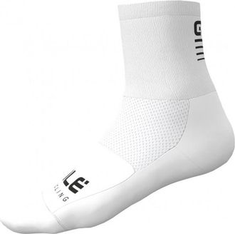 Al&eacute; Strada 2.0 Socks Velosocken - Unisex | wei&szlig;/grau