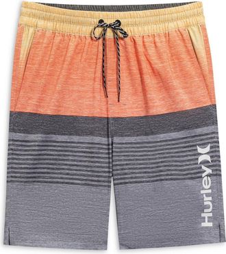 Hurley Ombr&eacute; Volley Swim Shorts in Light Stone Grey at Nordstrom Rack, Size Medium