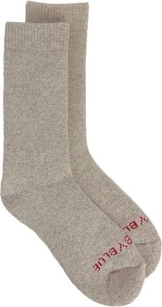 United By Blue Cushioned Wool & Yak Blend Crew Socks in Oatmeal at Nordstrom, Size Medium