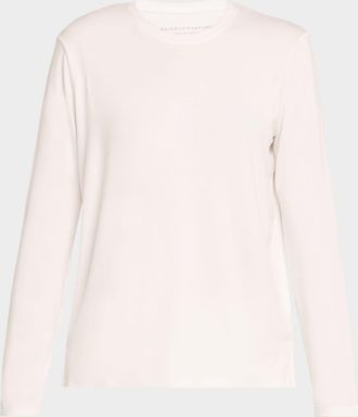 Majestic Soft Touch Crewneck Tee w/ Side Slits