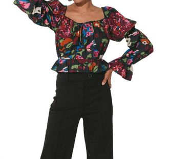 Cleobella Jasmine Blouse In Garden Floral