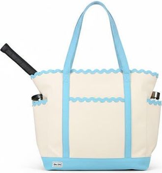 Ame & Lulu Scalloped Tennis Tote in Navy at Nordstrom, Size Large