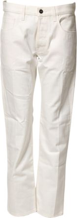 Fortela Cotton Straight blue Mid Waist Trouser Womens Jeans (Pre-Owned)