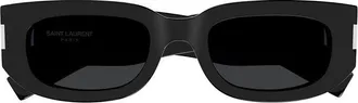 Saint Laurent SL697001 Rectangle-Frame Sunglasses - Black