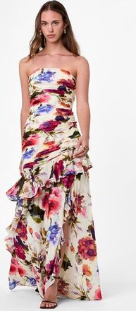Nicholas Viola Print Dress in Watercolor Flora at Nordstrom, Size 12