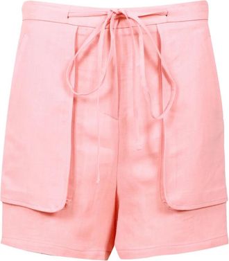 Mauro Grifoni Grifoni Shorts - Dames - Korte Broeken - Roze - XS - Katoen - Korte Broeken