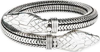 Gas Bijoux Cobra Wrap Bracelet in Silver at Nordstrom