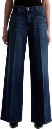 AG - Adriano Goldschmied Stell Low Slung Plazzo Jeans In Posie